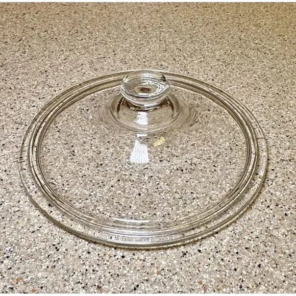 Vintage Fire-King Wheat Grass Grease Jar With Lid Clear Glass No Chips Or Cracks - Picture 2 of 5